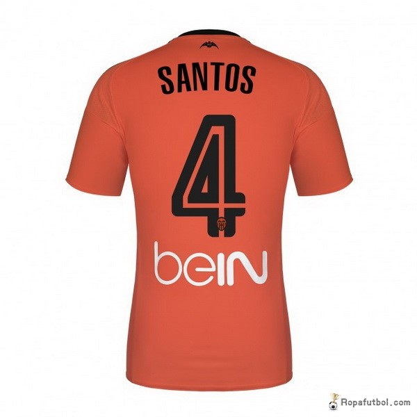 Camiseta Valencia Replica Tercera Ropa Santos 2016/17 Naranja